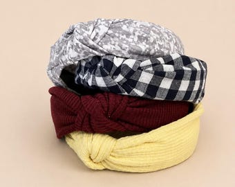 Winter Texture / Pattern Low Profile Knot Headbands | House of Colour
