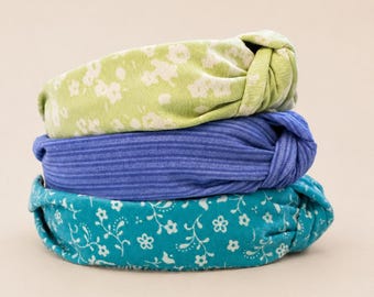 Autumn Pattern Low Profile Top Knot Headbands | House of Colour