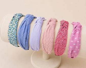 Summer Texture / Pattern Low Profile Knot Headbands | House of Colour