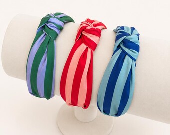 Spring Stripe Low Profile Knot Headbands | more colors available | House of Colour