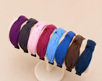Summer Solid Color Low Profile Knot Headbands | House of Colour
