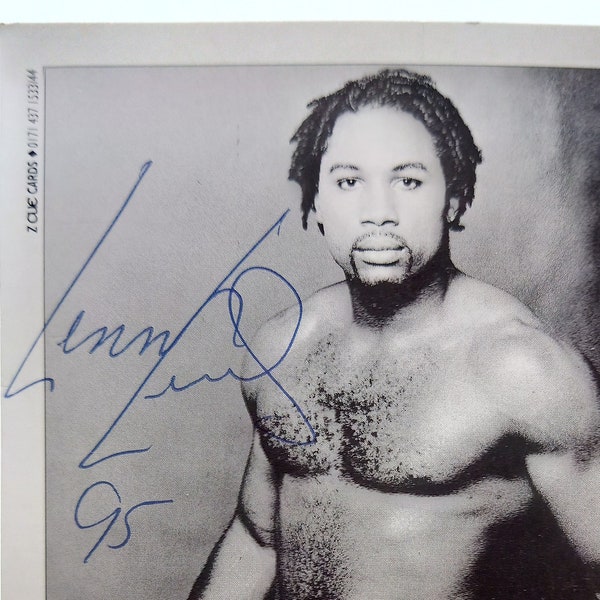 Boxer Lennox Lewis Signed 4X6 Photograph (Tim France)