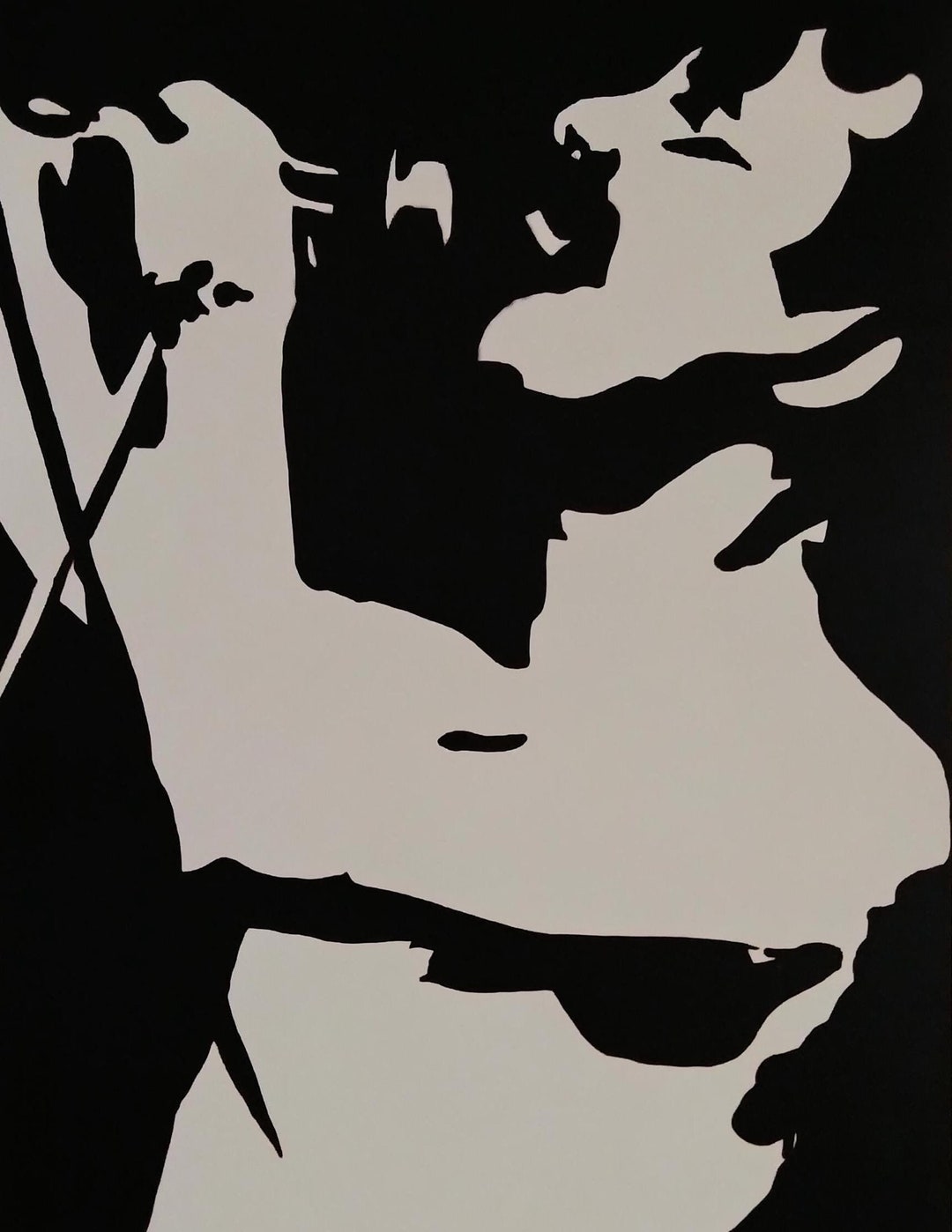 Freddie Mercury Lead Singer of QUEEN Original Art Artwork Artist Proof AP Hand Signed Poster Large by the rock and Roll Painter... 