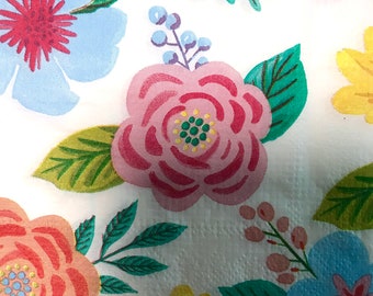 Spring Flower Power Cocktail Napkin