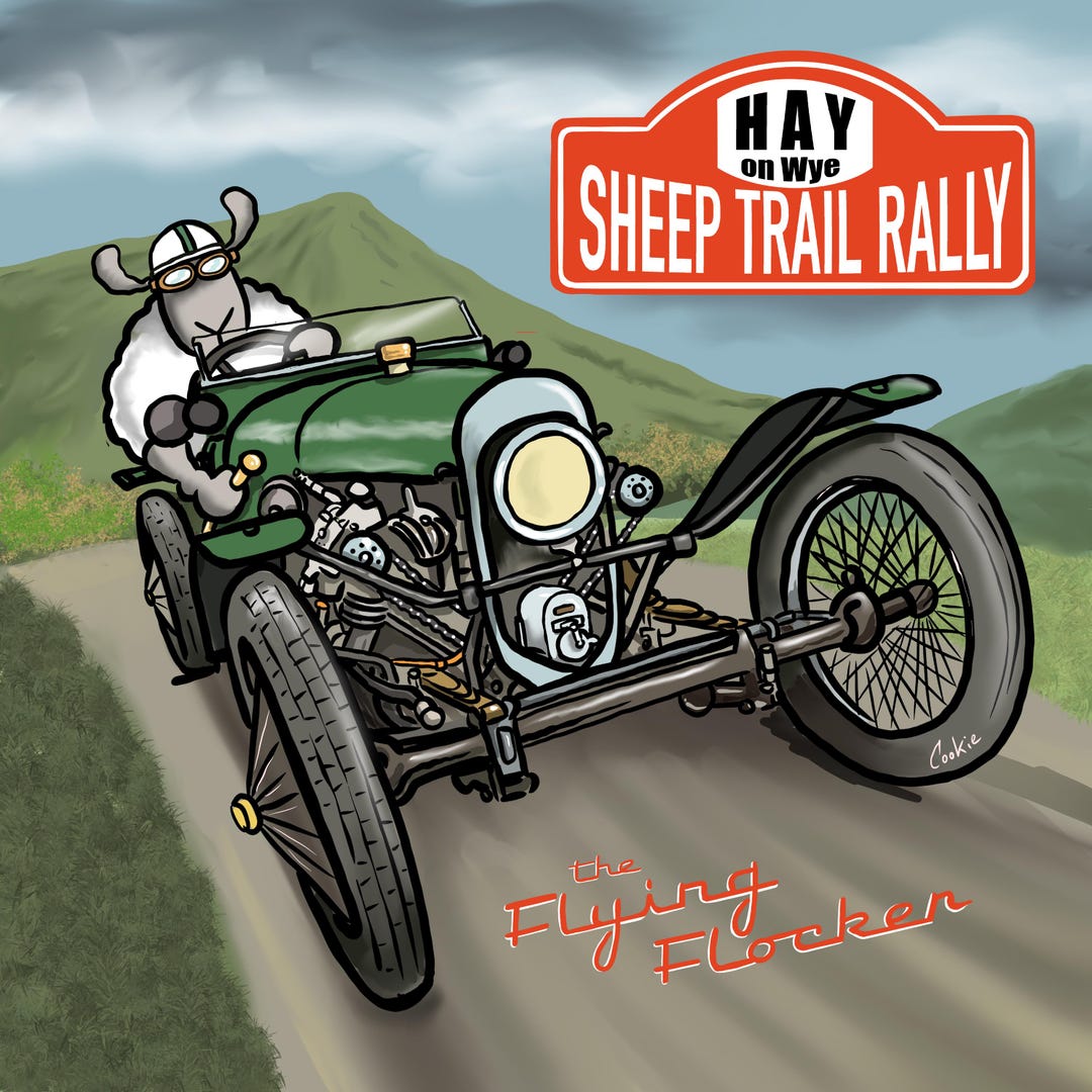 Flocker | Sheep Rally Car | Metal Sign - Etsy