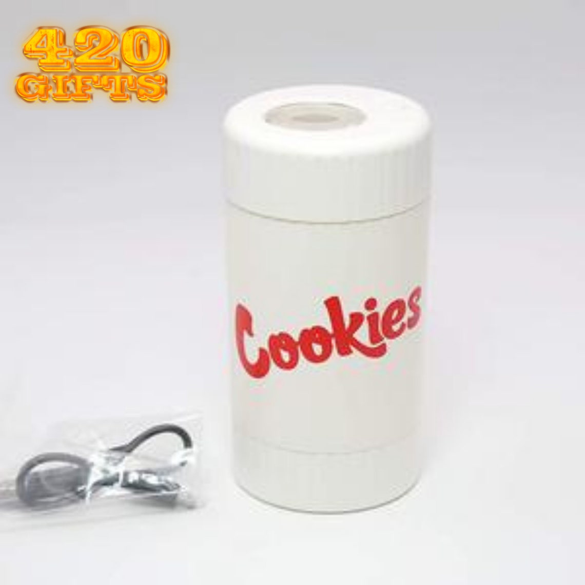 COOKIES Glow Mag JAR Magnifying Jar Grinder with Pipe Etsy