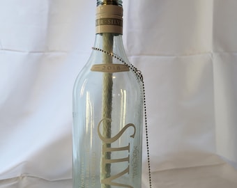 Upcycled Wine Bottle Tiki Torch, Patio Table Decor