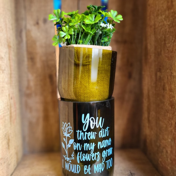 Self Watering Wine Bottle Planter