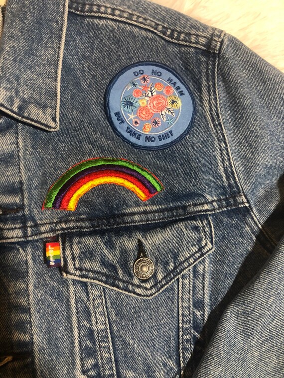 Levis Use Your Voice Jacket With Unique Patches - Etsy Australia