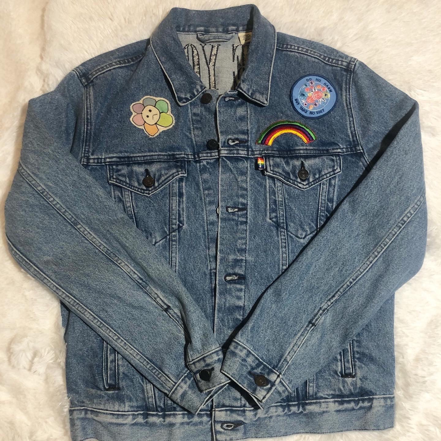 Levis Use Your Voice Jacket With Unique Patches - Etsy Australia