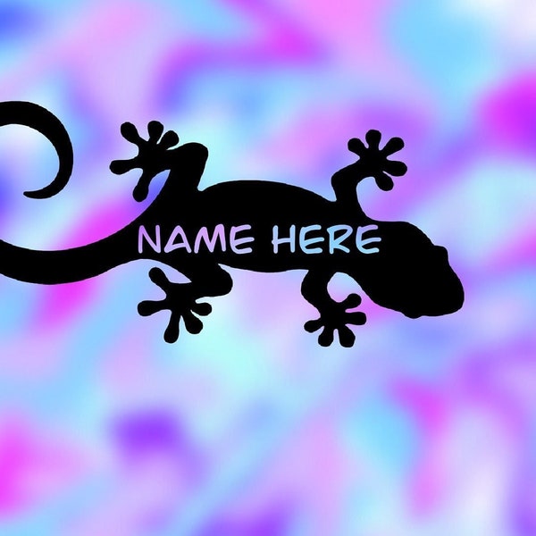 Gecko Name Decal