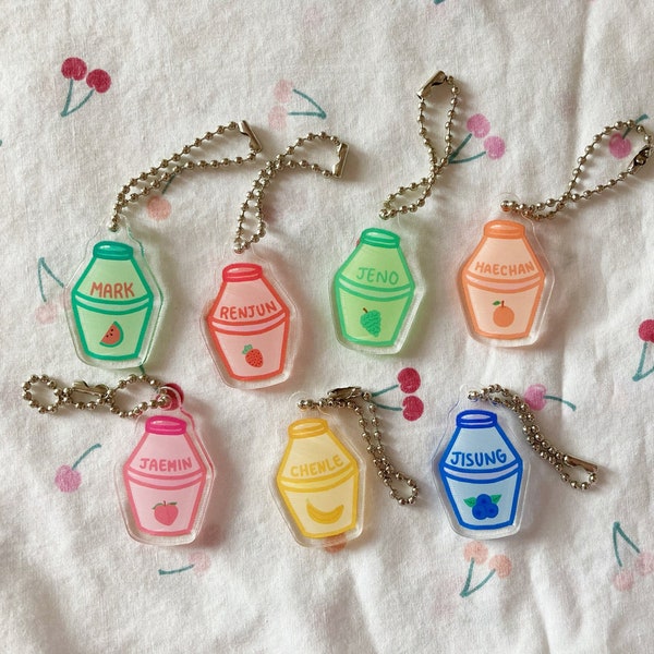 NCT Dream Fruit Milk Acrylic Keychain