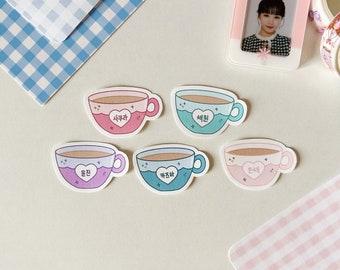 LE SSERAFIM Teacup Sticker Pack