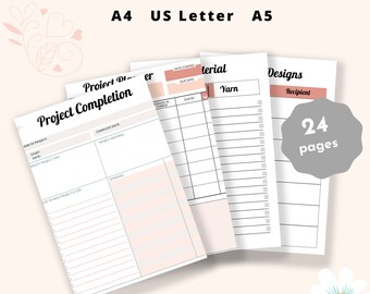 Projectplanner, Craft Planner, Project Tracker, DIY Crafters, Projectplanningspagina's, Craft Organizer, Creative Planner