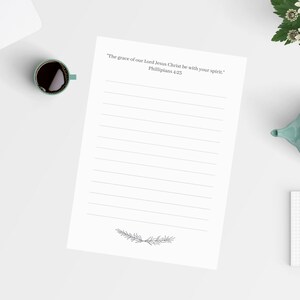 Bible Verses Writing Paper in Instant Download