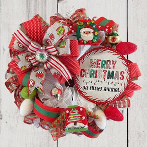 Merry Christmas you Filthy Animal Christmas Wreath