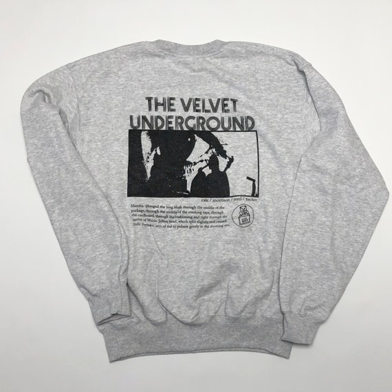 The Velvet Underground sweatshirt Back front Print lou Reed Roxy Music John Cale the Stooges Andy Warhol Etsy Ireland