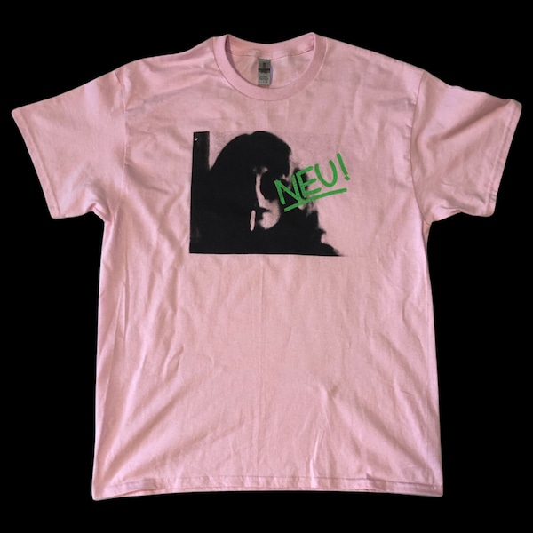 NEU! (krautrock shirt, Cluster, Kraftwerk, Harmonia, 70's era) (more color options)