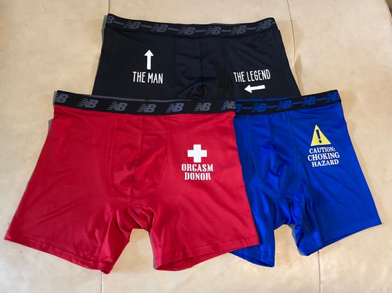 Trio of Funny Boxer Briefs New Balance 