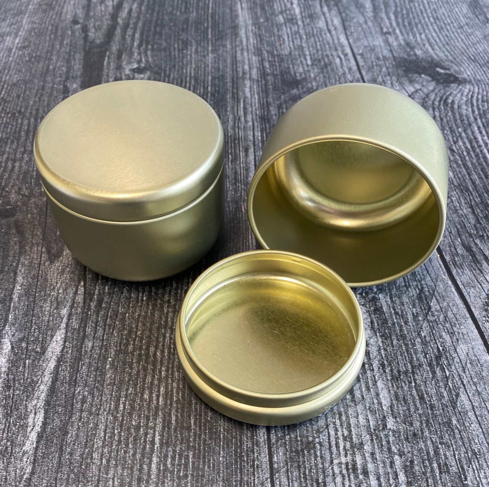 Set of 12 Modern Line 4 oz Candle Tins Tins for Candle Etsy