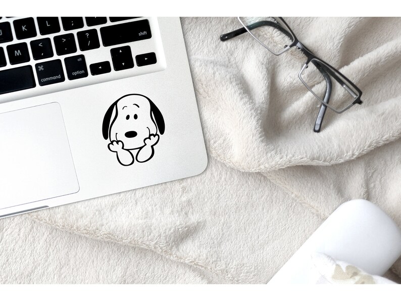 Snoopy Car Decal Snoopy Laptop Anywhere Decals Car Decals Etsy