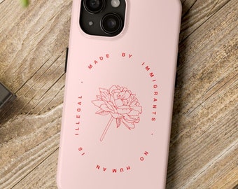 Etui na telefon z motywem kwiatów „Wzmacnianie imigrantów”: prezent na rzecz wspierania