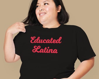 Koszulka z wykształconą Latynoską: Koszulka z dumy latynoskiej