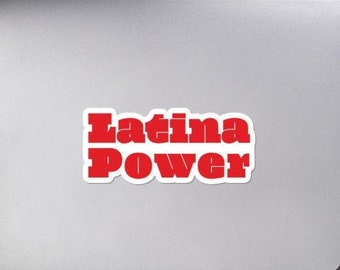 Naklejka winylowa Latina Power: naklejka na laptopa, butelkę z wodą