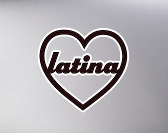 Latina AF Sticker. Latinx Owned Stickers, Poderosa Sticker. Latina Feminist Tees. Gifts for Latinas. Educated Latina Sticker.