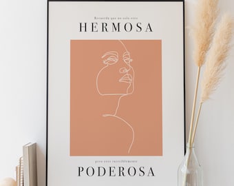 Wydruk artystyczny Hermosa y Poderosa: plakat wzmacniający pozycję Latynosów