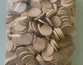 2" Diameter Wooden Circles