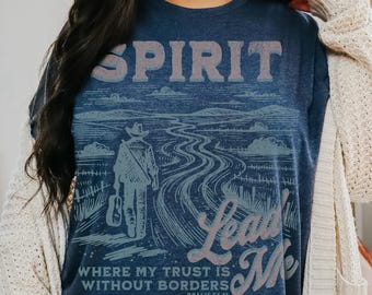 Boho Christian Shirts, Cowboy Tshirt, Bible Verse, Religious Teen Gifts, Faith Shirt