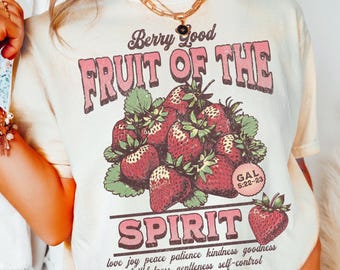 Fruit of the Spirit Christian Shirts, Comfort Colors, Faith Shirt, Bible Verse, Religious Gifts