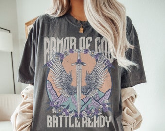 Armor of God Christian Shirt, Comfort Colors, Bible Verse, Religious Gift