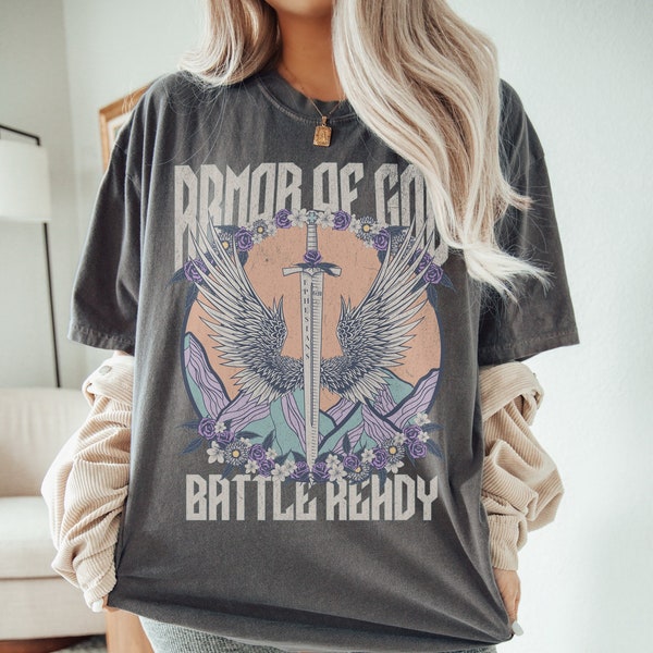 Armor of God Christian Shirt, Comfort Colors, Bible Verse, Religious Gift
