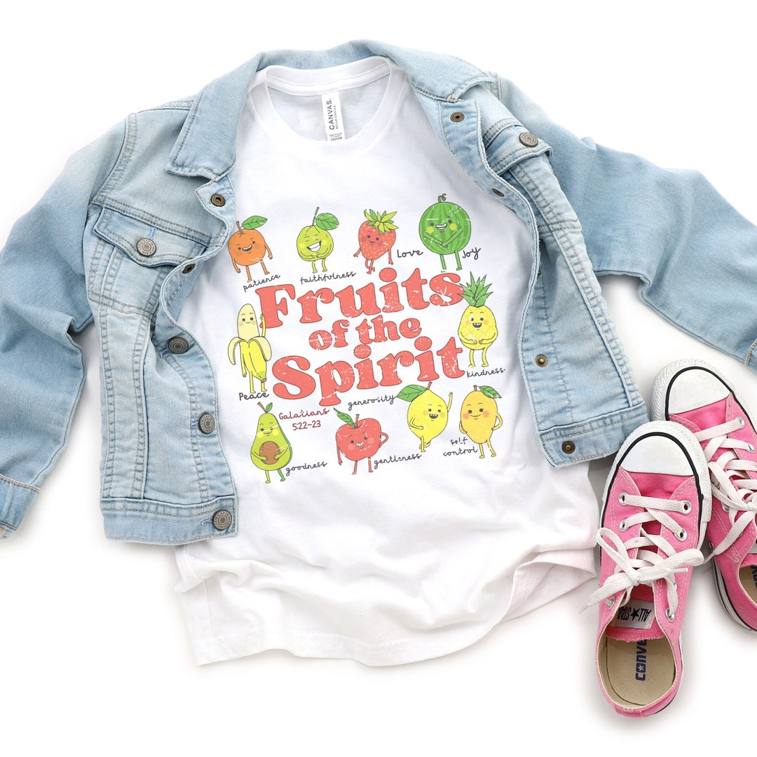 Fruit of the Spirit Kids Christian Shirt, Bible Verse, Toddler Easter ...