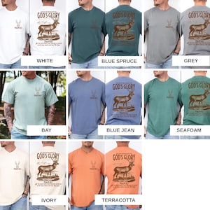Mens Christian Shirts, Comfort Colors, Bible Verse Shirt, Hunting Shirt, Religious Fathers Day Gift afbeelding 10