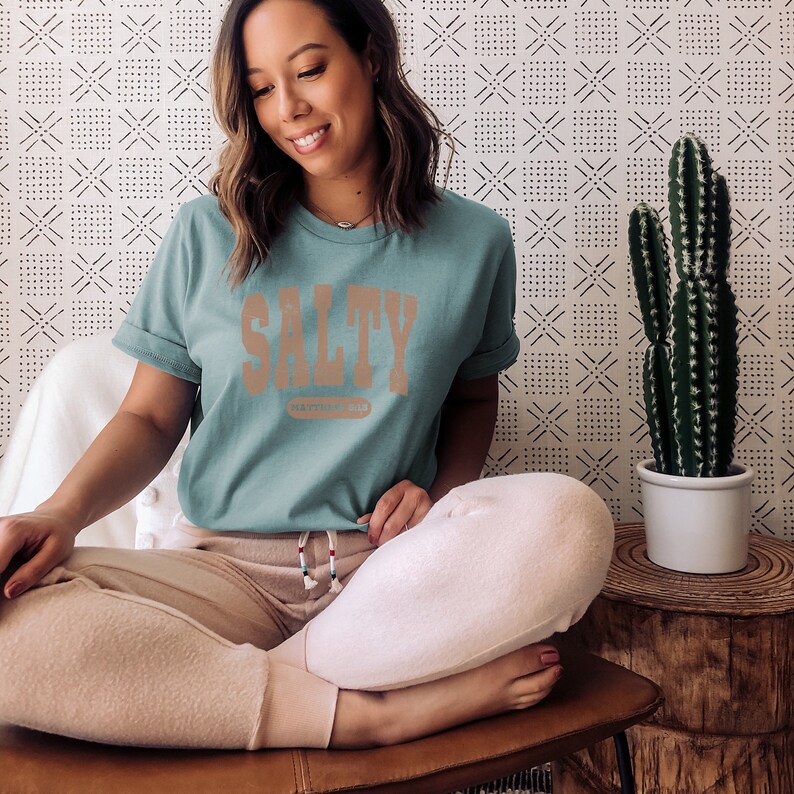 Christian Shirt, Salty Shirt, Funny Christian Shirt, Scripture Shirt, Jesus Shirt, Bible Verse Shirt, Matthew 5:13, Bella Canvas 3001 Tshirt, Unisex Fit