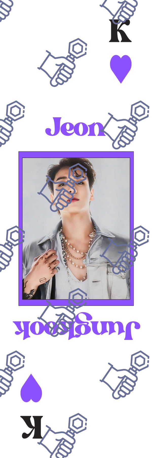 BTS Jungkook Printable Bookmarks Prints DIGITAL DOWNLOAD Kpop