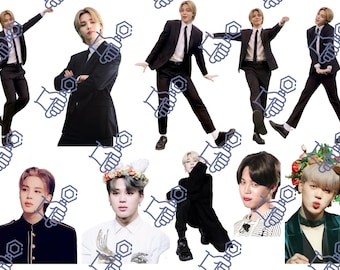 プリント＆カット BTS ジミン ステッカー、1 ページ印刷可能