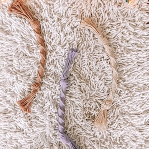 Macrame Rope Tug Toy Minamilist Boho Dog Toy
