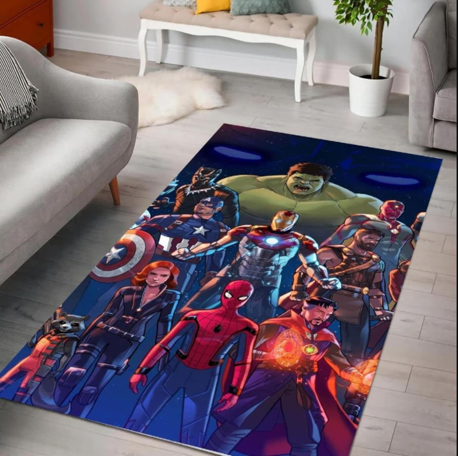 Marvel Avengers Area Rug Marvel Avengers Marvel Avengers Etsy