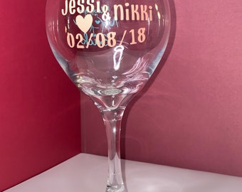 Copas de vino personalizadas