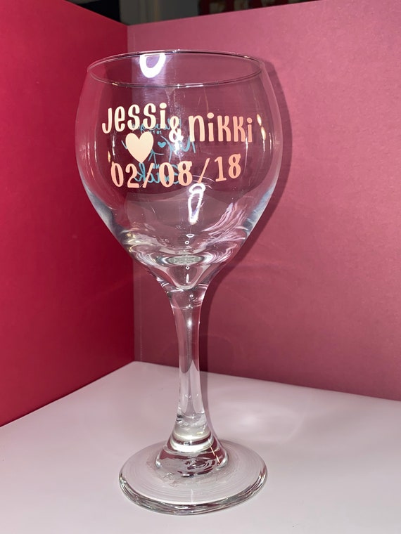Custom Wine Glasses Etsy