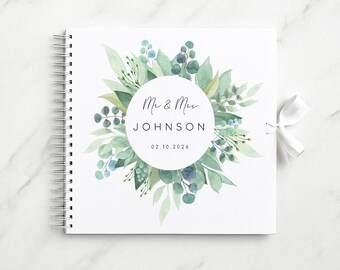 Wedding Gift Couples Scrapbook Album: Personalized Keepsake - 50 Pages, 8x8in, Photo Storage, Romantic Memory Book