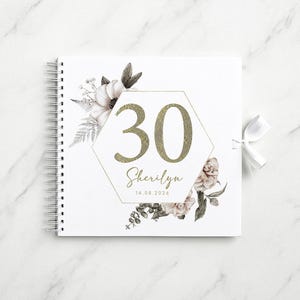 Geburtstags-Erinnerungsbuch: Personalisierter 30. Meilenstein - Individuelles Sammelalbum, Premium-Papier, langlebiges Erinnerungsalbum