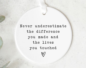 Positive Quote Keepsake CKS15 | Leaving Work | Teacher Gift | Thank You Present | Thank You Gift | Gift For Teacher | Work Leaving Gift