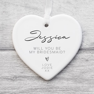 Will You Be My Bridesmaid KS02 | Ceramic Bridesmaid Keepsake | Maid Of Honour | Bridesmaid Gift | Bridesmaid Proposal | Bridesmaid Gift