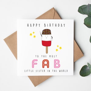 Biglietto di compleanno divertente / Buon compleanno / Biglietto di ringraziamento / Biglietto per la sorellina / Biglietto per la sorellina / Biglietto per la migliore amica / Regalo per la sorellina /