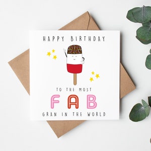 Lustige Geburtstagskarte | Alles Gute zum Geburtstag | Dankeskarte | Karte für Gran | Gran Karte | Enkelkind | Gran Geschenk | Gran | Süße Karte | Lustige Karte